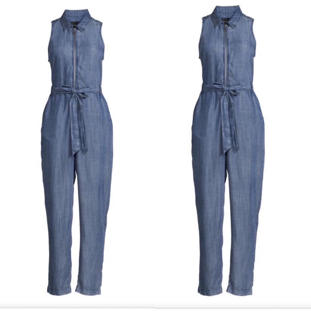 NWT Velvet Heart Tait Malibu Zip Up Jumpsuit, Tencel, Blue, Small - Picture 3 of 5